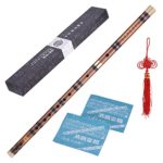 ammoon Enchufable Flauta de Bambú Amargo Dizi Tradicional Hecho a Mano Musical Chino