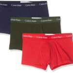 Calvin Klein Bóxer (Pack de 3 para Hombre rojo verde azul)