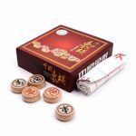 Gobus Juego de ajedrez Chino Beechwood Juegos de Viaje Xiangqi con Tablero de ajedrez