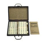 JM Tradición China Mahjong Games Set Portable Vintage Mahjong Box