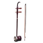 Kalaok Solidwood Erhu chino de 2 cuerdas violín violín instrumento musical de cuerda rojo