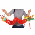 LEEQ 3D Guirnalda de dragón Chino de Año, 4.92 pies