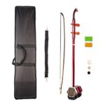perfeclan 1 Set 2 Cuerdas Erhu Chino Violín Instrumento Musical Tradicional – rojo, 81 x 13 x 10cm