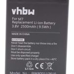 vhbw Li-Ion batería 2500mAh (3.8V) para teléfono móvil Smartphone Timmy M7