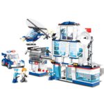 YeoMark 624pcs City Police Station Set | Kit de construcción de Coche de la Patrulla de policía