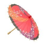 Clispeed Paraguas de Papel Parasol Estilo japonés Mini Decorativo Paraguas