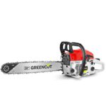 Greencut GS6200 20 – Motosierra de gasolina, 62cc – 3,8cv, espada de 20″
